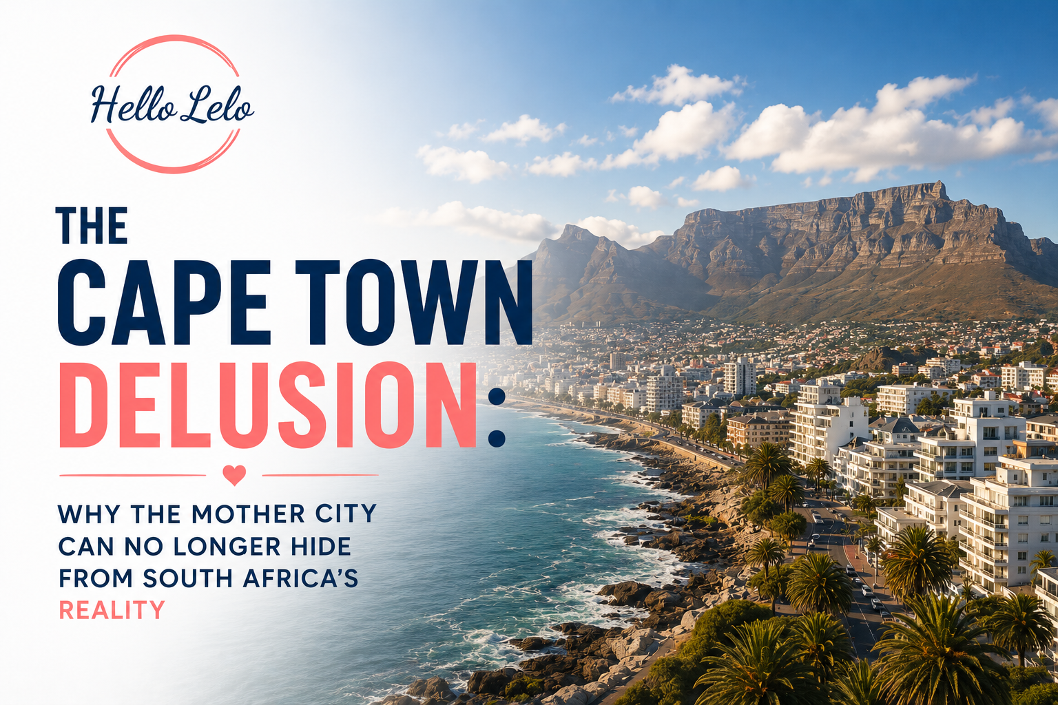 The Cape Town Delusion Why the Mother City Can No Longer Hide from South Africa’s Reality