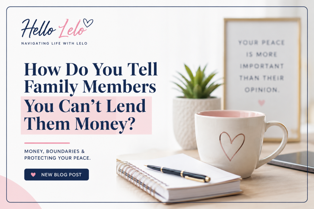 How Do You Tell Family Members You Can’t Lend Them Money?